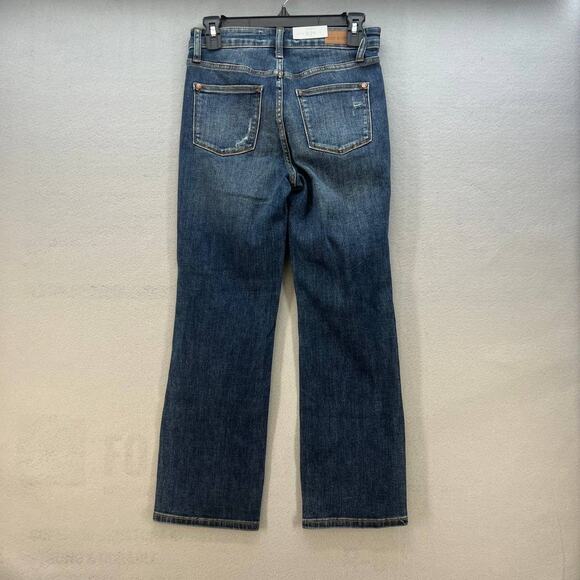 NWT Judy Blue Women's Straight Leg Jeans Size 3/26 Mid Rise Distressed JB88517 - Picture 4 of 16